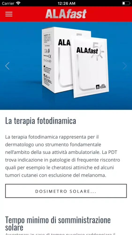 Capturas de tela do Alafast