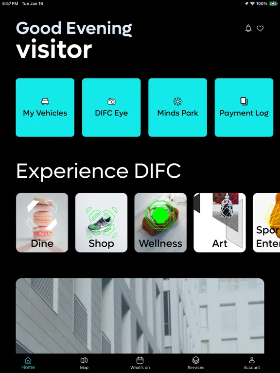 DIFC+ iPad  Screenshots