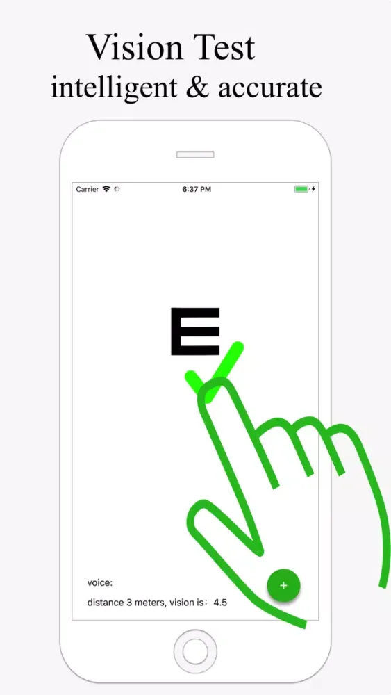 Vision assistant-Eye chart Screenshots