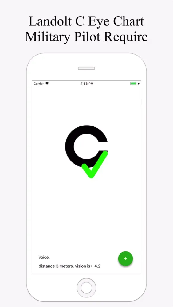 Vision assistant-Eye chart Screenshots