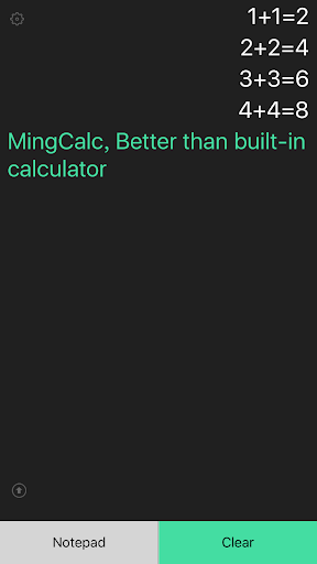 MingCalc Calculator - history  Screenshots