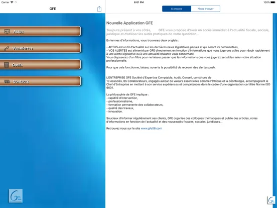 GFE iPad  Screenshots