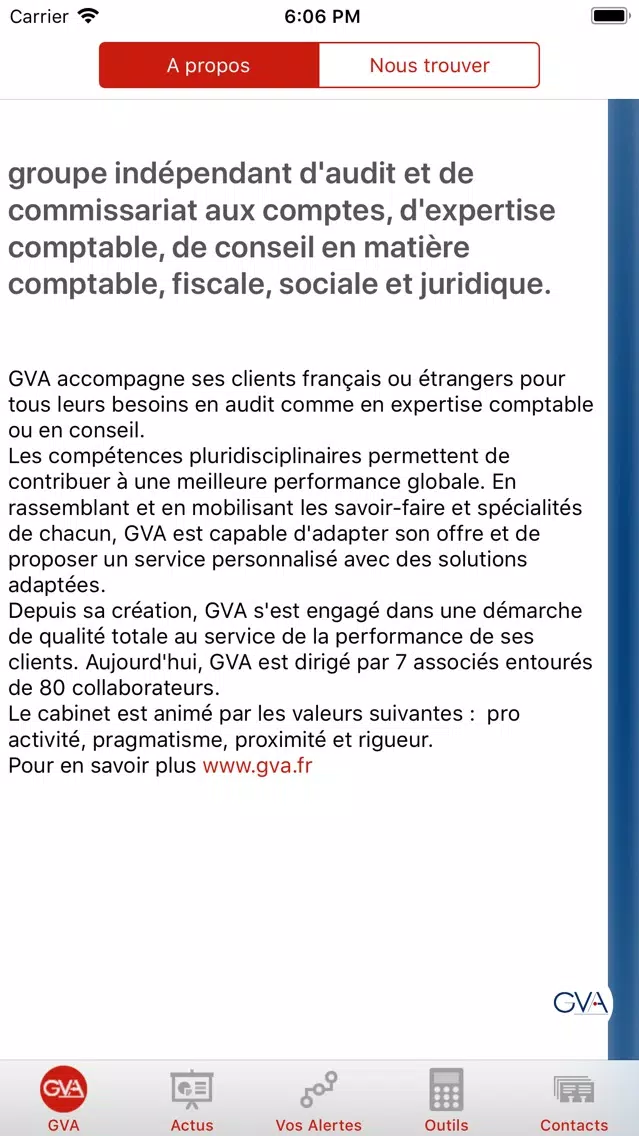 Capturas de pantalla de GVA - Groupe d'audit & conseil