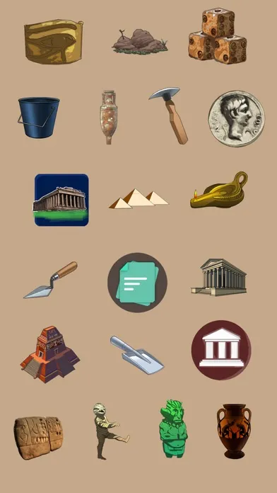 Captures d'écran de Archaeology Emoji Stickers