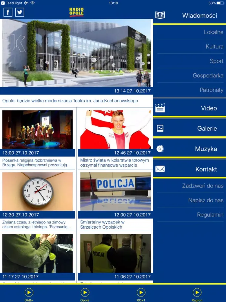 Capturas de pantalla de Radio-Opole iPad 