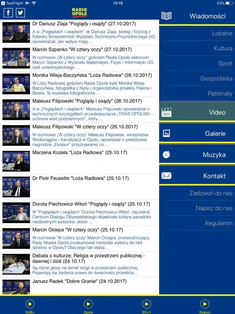 Capturas de pantalla de Radio-Opole iPad 