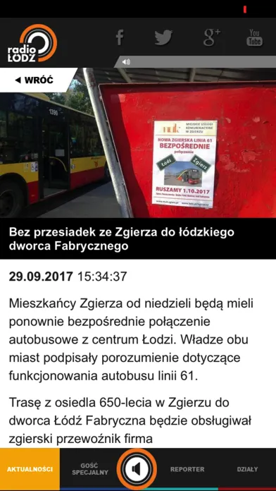 Tangkapan skrin Radio Łódź