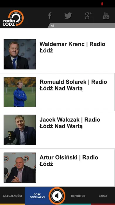 Tangkapan skrin Radio Łódź