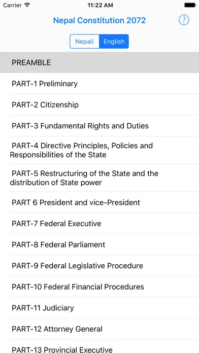 Nepali Constitution 2072 Screenshots