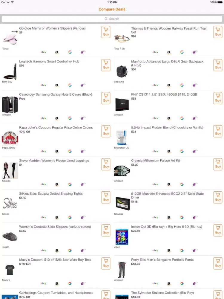 Compare Deals - Compare Hot Tech Bargains & Coupons from Slickdeals and more iPad  سکرین شاٹس