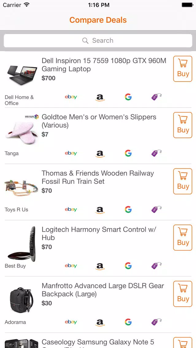 Screenshot di Compare Deals - Compare Hot Tech Bargains & Coupons from Slickdeals and more