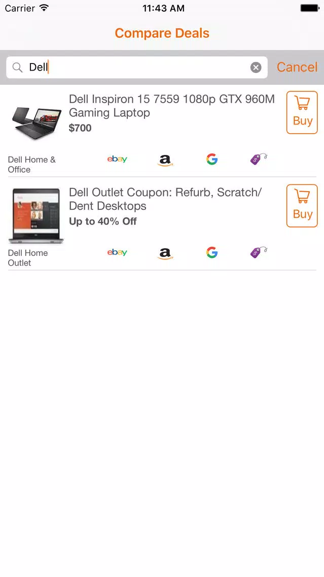Screenshot di Compare Deals - Compare Hot Tech Bargains & Coupons from Slickdeals and more