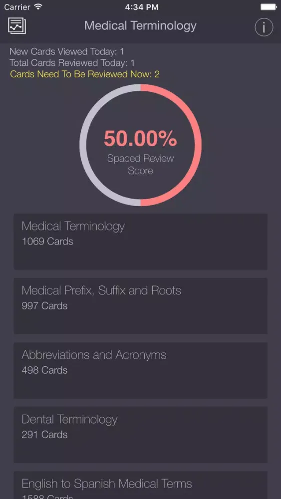 Medical & Dental Terminology/Abbreviations PRO Flashcards App應用截圖