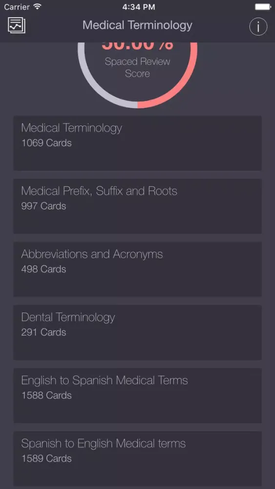 Medical & Dental Terminology/Abbreviations PRO Flashcards App應用截圖