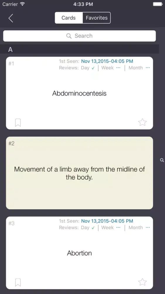 Medical & Dental Terminology/Abbreviations PRO Flashcards App應用截圖