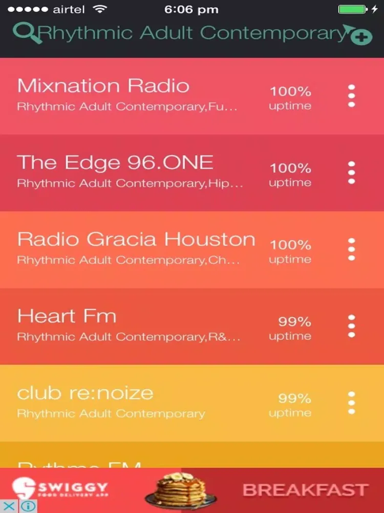 Rhythmic Adult Contemporary iPad  Ekran Görüntüleri