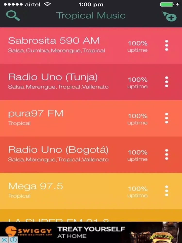 Capturas de pantalla de Tropical Music iPad 