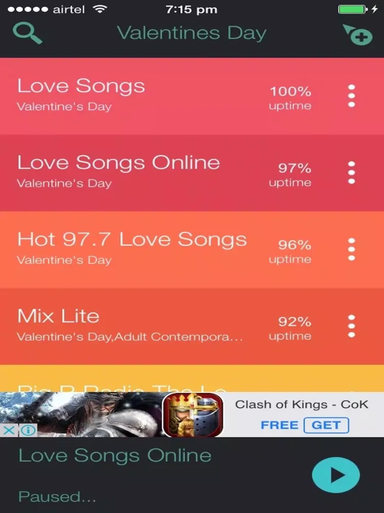 Valentines Day Music iPad Screenshots