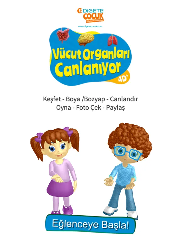 4D+ Vücut Organları Canlanıyor iPad 應用截圖