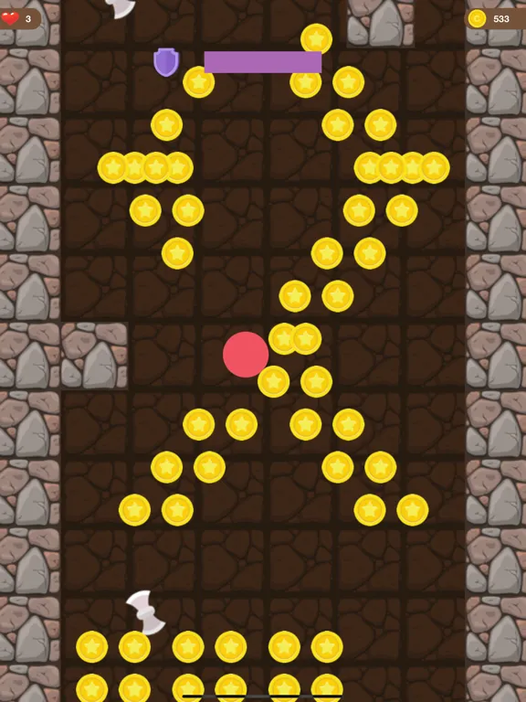 Digger Fall iPad  स्क्रीनशॉट
