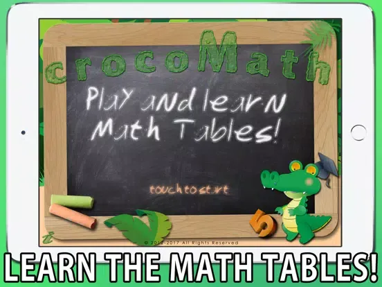 Croco Math Tables iPad  स्क्रीनशॉट