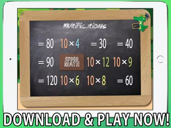 Croco Math Tables iPad  स्क्रीनशॉट