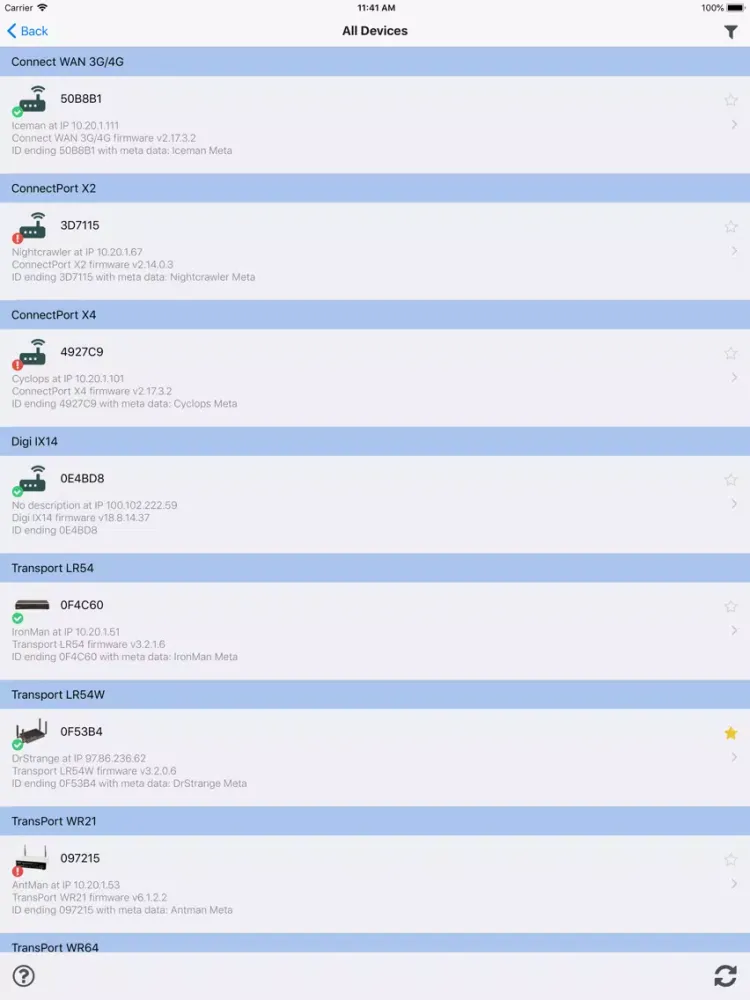Digi Remote Manager iPad  Screenshots