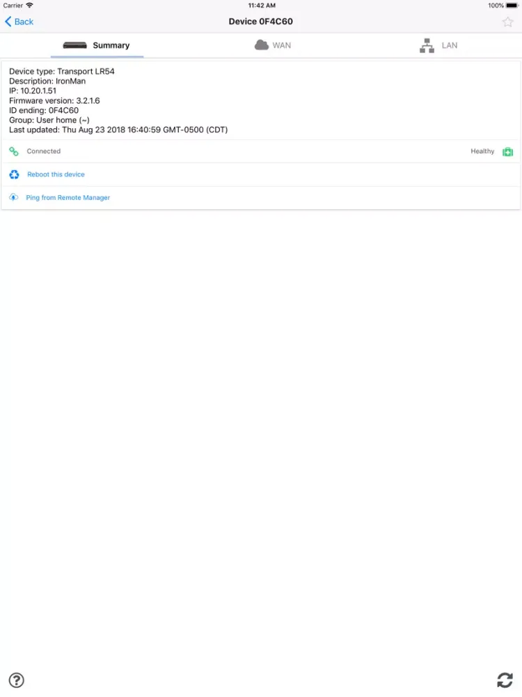 Digi Remote Manager iPad  Screenshots