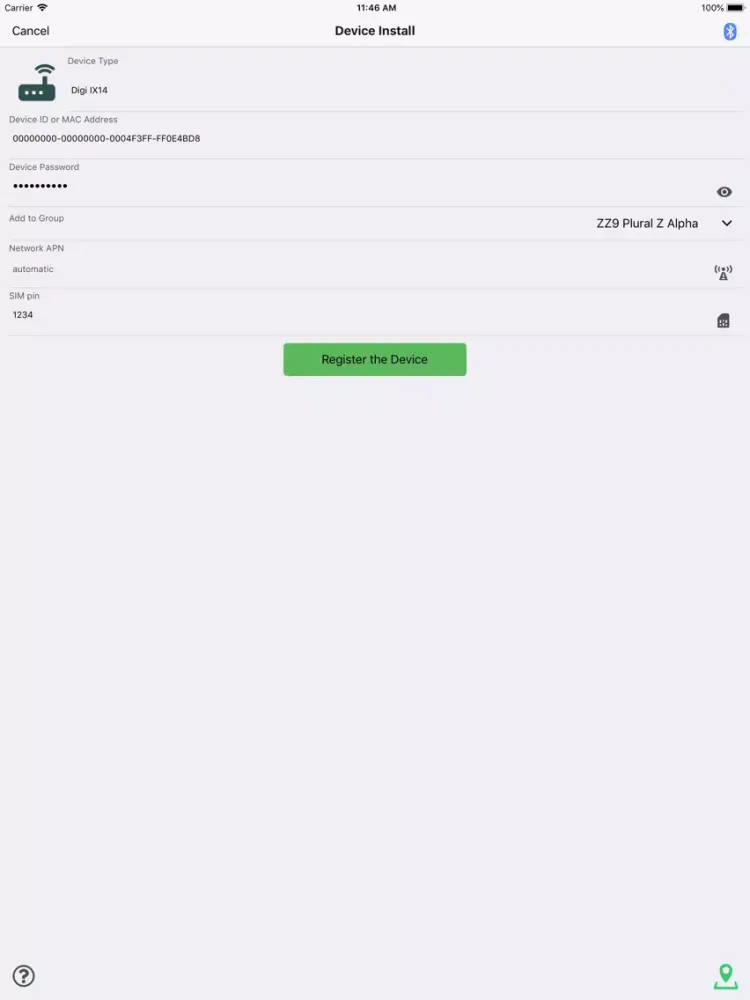 Digi Remote Manager iPad  Screenshots