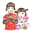 Come On Girls Holiday Stickers Come On Girls Holiday Stickers