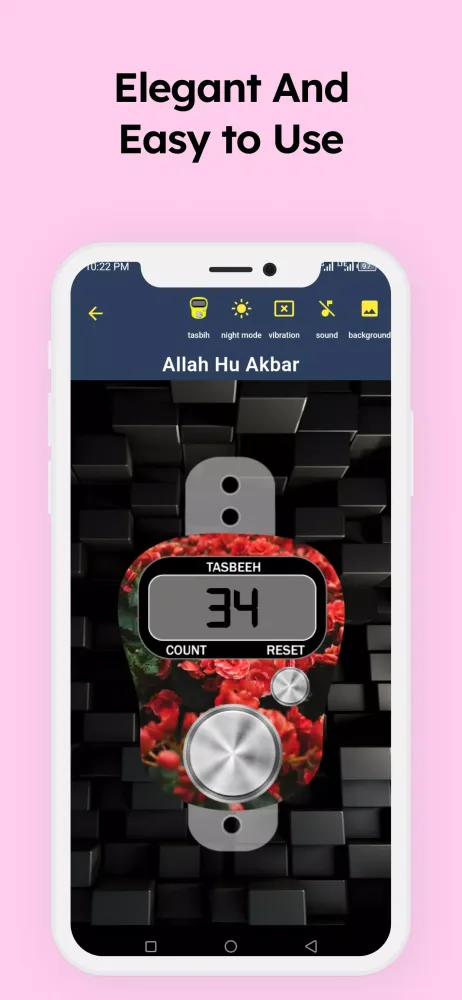 Digital Tasbeeh Tally Counter Screenshots