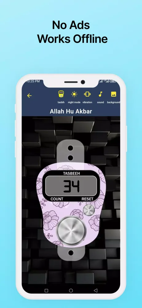 Digital Tasbeeh Tally Counter Screenshots