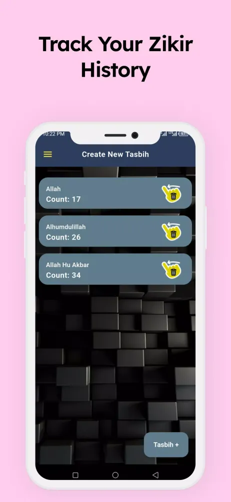 Digital Tasbeeh Tally Counter Screenshots