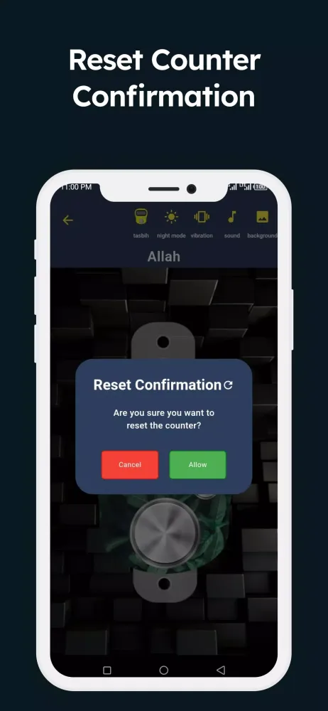 Digital Tasbeeh Tally Counter Screenshots
