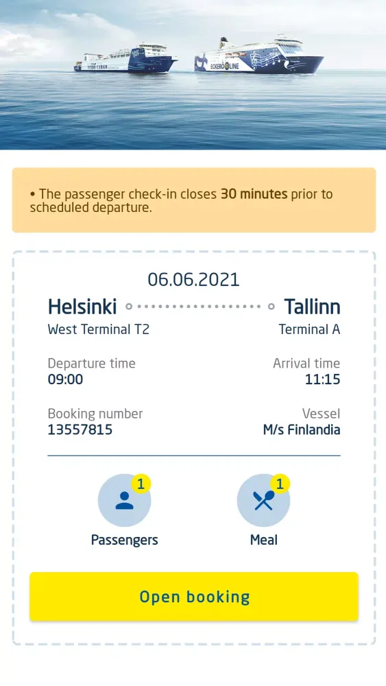Capturas de tela do Eckerö Line