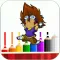 Digi Adventure Mon Cartoon Coloring Version