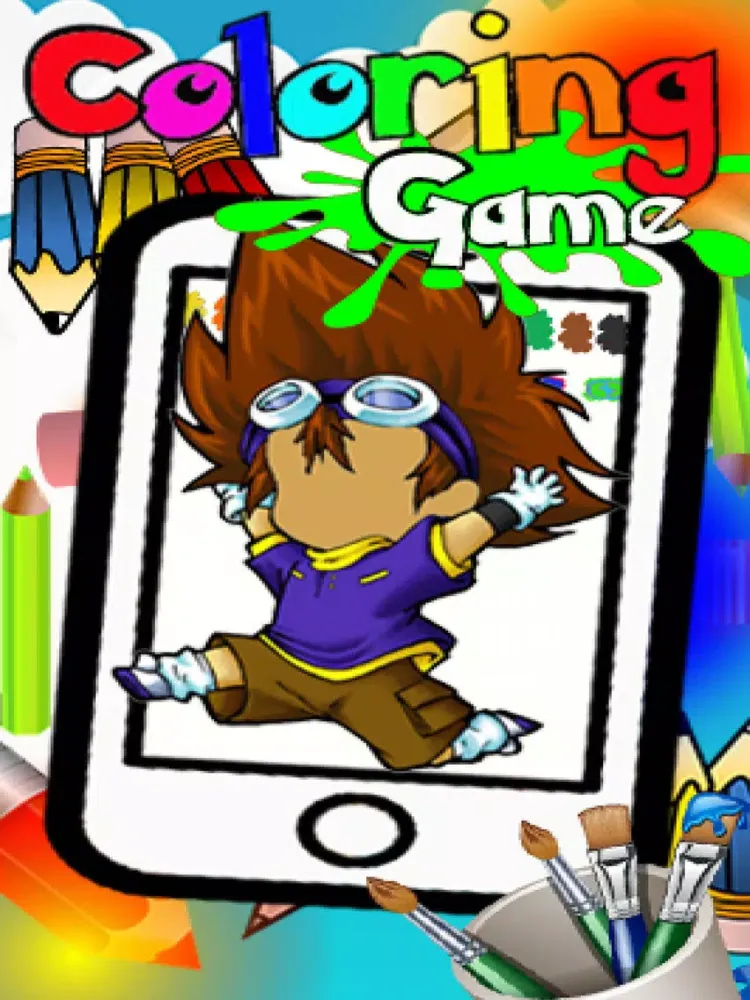 Digi Adventure Mon Cartoon Coloring Version iPad  Ekran Görüntüleri