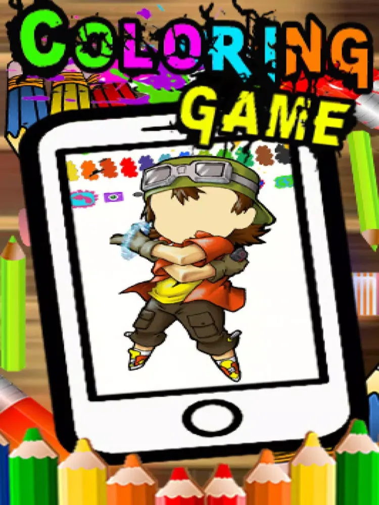 Digi Adventure Mon Cartoon Coloring Version iPad  Ekran Görüntüleri