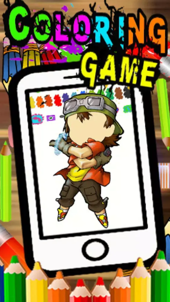 Digi Adventure Mon Cartoon Coloring Version Ekran Görüntüleri