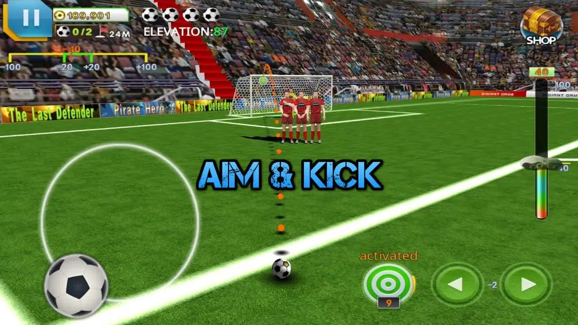 Capturas de tela do Ultimate Freekick 3D:The Soccer Master