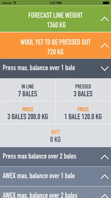 Bale Weight Calculator by AWEX Screenshots