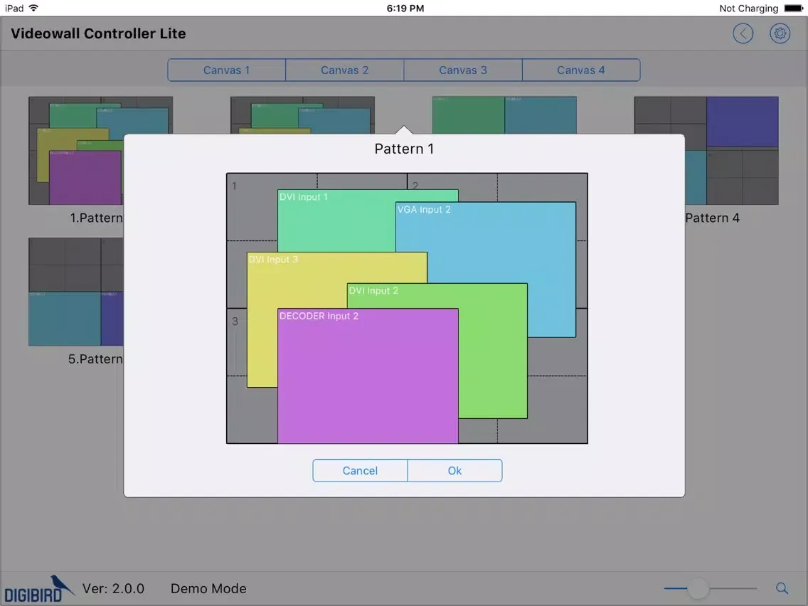 DigiBird Videowall Lite iPad  سکرین شاٹس