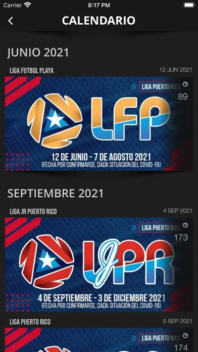 Capturas de pantalla de FPF Puerto Rico