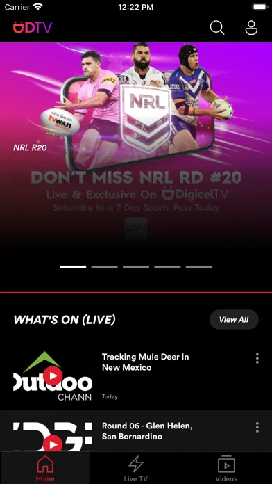DigicelTV سکرین شاٹس