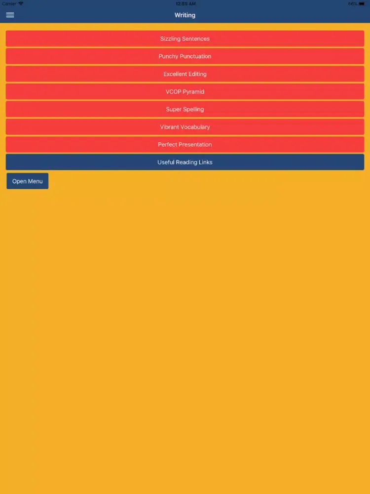 Hawthorn High Literacy App iPad  سکرین شاٹس