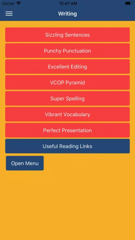 Hawthorn High Literacy App سکرین شاٹس