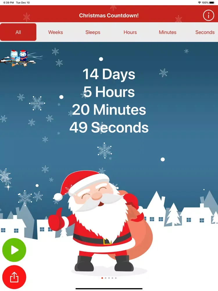 Christmas Countdown Timer iPad  Screenshots