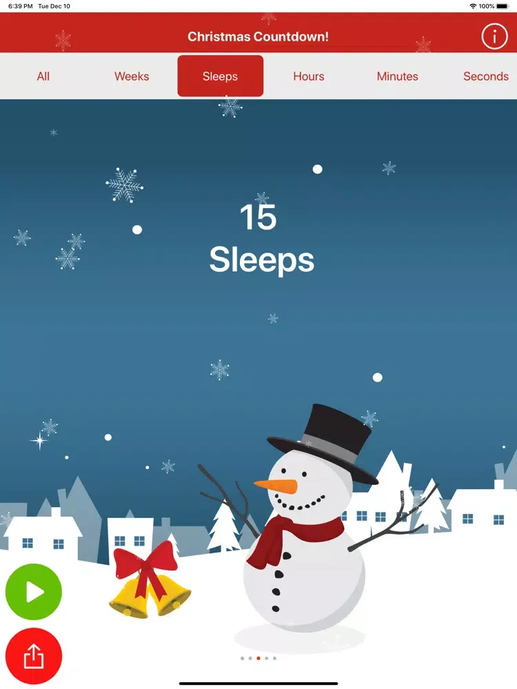 Christmas Countdown Timer iPad  Screenshots