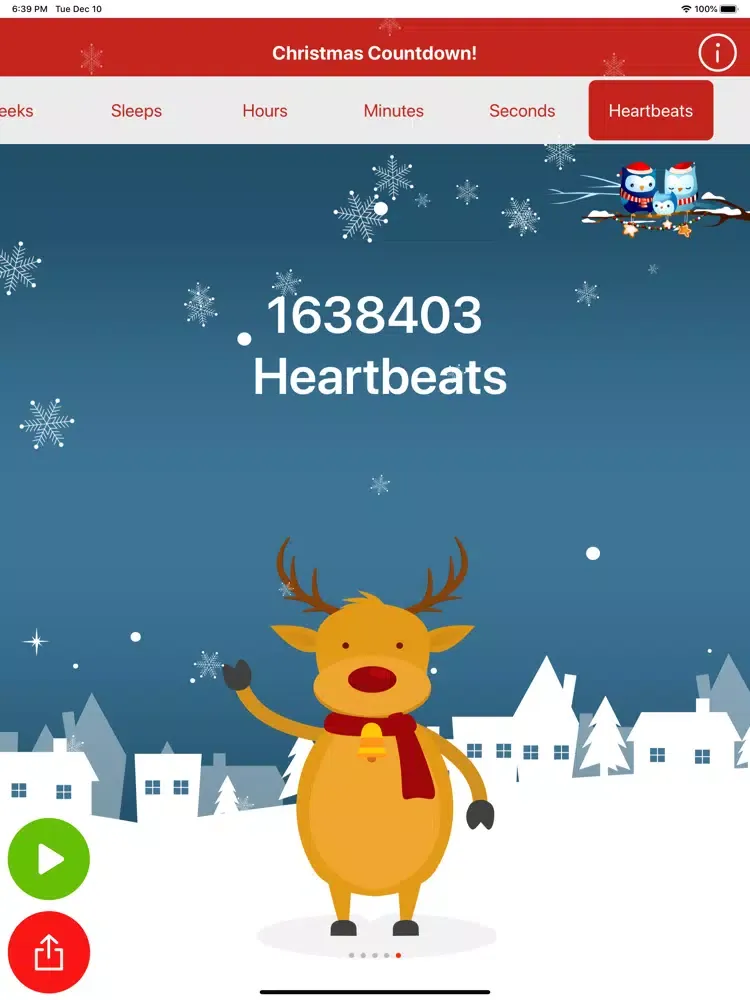 Christmas Countdown Timer iPad  Screenshots