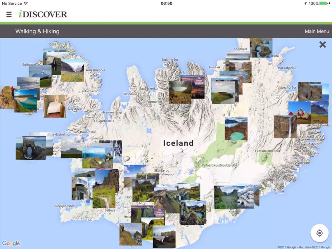 صور iDiscover Iceland iPad 